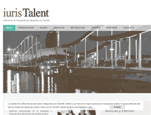 Tablet Screenshot of iuristalent.com